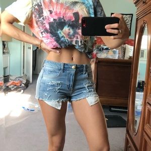 American Eagle High Rise Jean Shorts